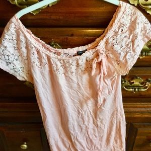 Lacy Light Pink Blouse